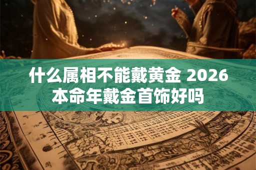 什么属相不能戴黄金 2026本命年戴金首饰好吗 什么属相不能戴黄金 2026本命年戴金首饰好吗