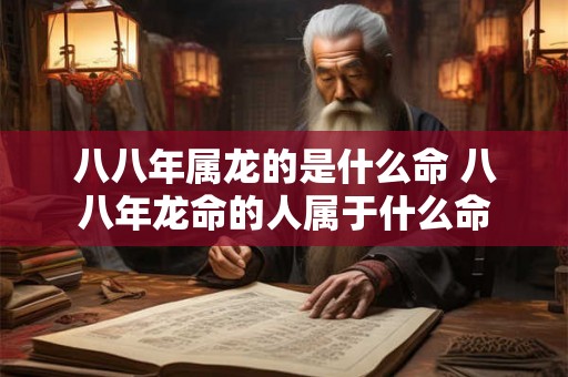 八八年属龙的是什么命 八八年龙命的人属于什么命