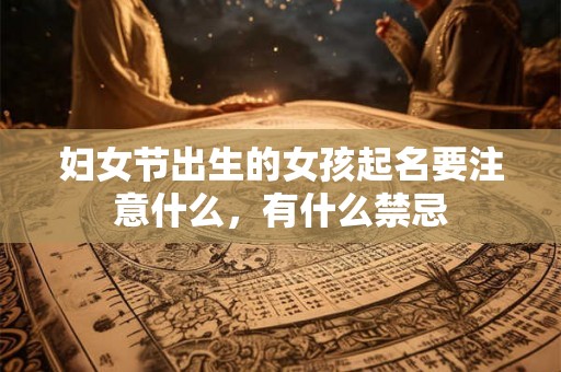 妇女节出生的女孩起名要注意什么，有什么禁忌