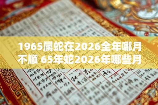 1965属蛇在2026全年哪月不顺 65年蛇2026年哪些月份最倒霉