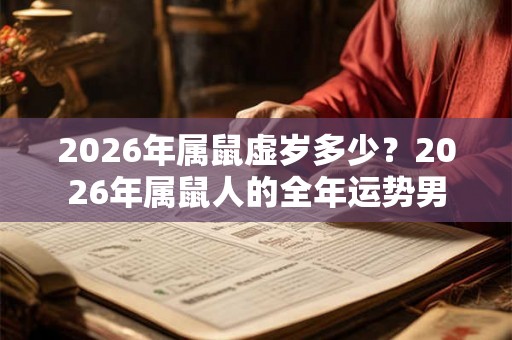 2026年属鼠虚岁多少？2026年属鼠人的全年运势男