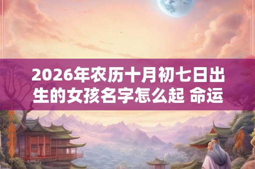 2026年农历十月初七日出生的女孩名字怎么起 命运好不好 2026年农历十月初七日出生的女孩名字怎么起 命运好不好