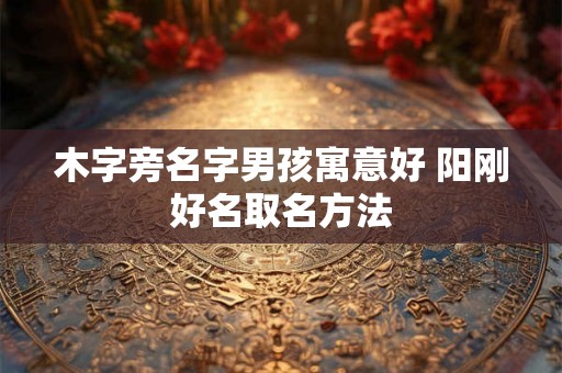 木字旁名字男孩寓意好 阳刚好名取名方法