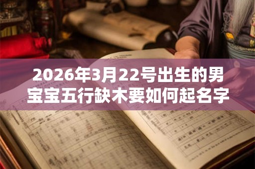 2026年3月22号出生的男宝宝五行缺木要如何起名字