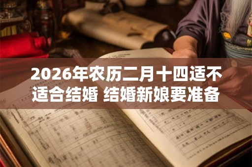 2026年农历二月十四适不适合结婚 结婚新娘要准备红包吗