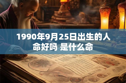 1990年9月25日出生的人命好吗 是什么命