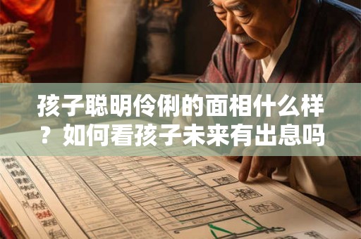 孩子聪明伶俐的面相什么样?如何看孩子未来有出息吗? 孩子聪明伶俐的面相什么样?如何看孩子未来有出息吗?