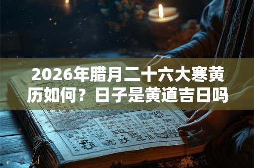 2026年腊月二十六大寒黄历如何？日子是黄道吉日吗？