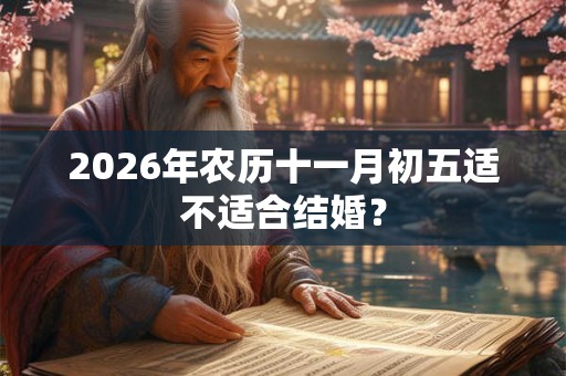 2026年农历十一月初五适不适合结婚？
