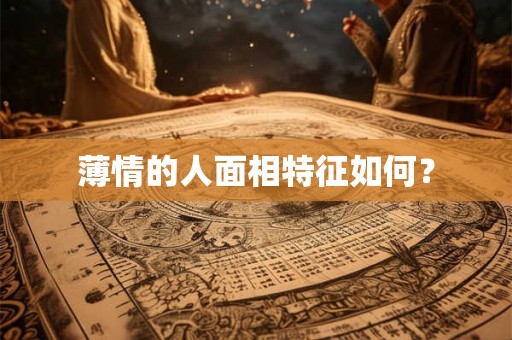 薄情的人面相特征如何？