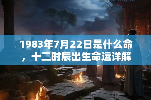 1983年7月22日是什么命,十二时辰出生命运详解 1983年7月22日是什么命,十二时辰出生命运详解
