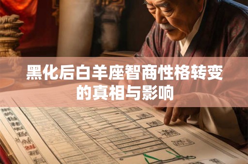 黑化后白羊座智商性格转变的真相与影响