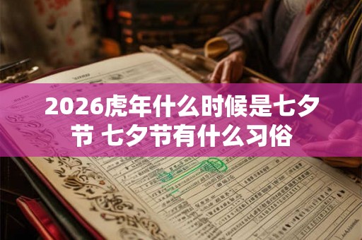 2026虎年什么时候是七夕节 七夕节有什么习俗