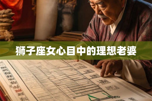 狮子座女心目中的理想老婆