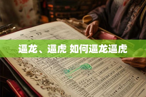 逼龙、逼虎 如何逼龙逼虎 逼龙、逼虎 如何逼龙逼虎