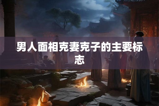 男人面相克妻克子的主要标志
