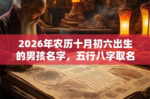 2026年农历十月初六出生的男孩名字，五行八字取名