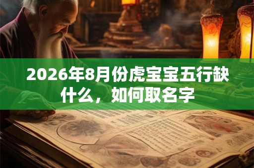2026年8月份虎宝宝五行缺什么，如何取名字