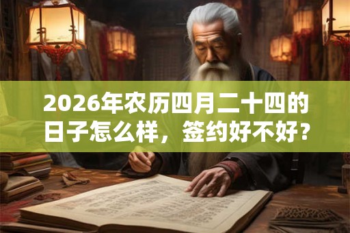 2026年农历四月二十四的日子怎么样,签约好不好? 2026年农历四月二十四的日子怎么样,签约好不好?