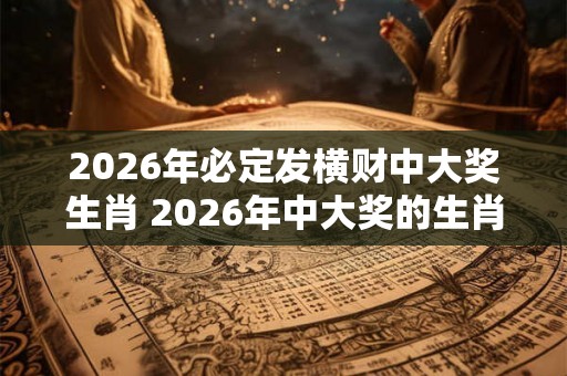 2026年必定发横财中大奖生肖 2026年中大奖的生肖是什么 2026年必定发横财中大奖生肖 2026年中大奖的生肖是什么