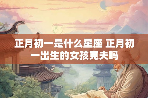 正月初一是什么星座 正月初一出生的女孩克夫吗