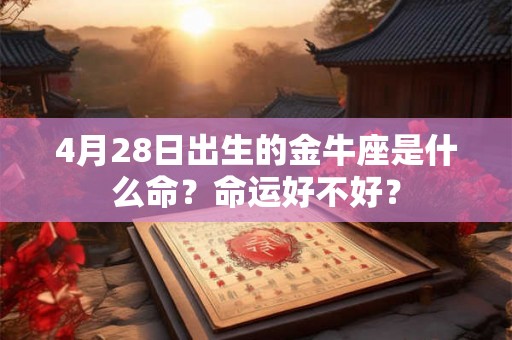 4月28日出生的金牛座是什么命？命运好不好？