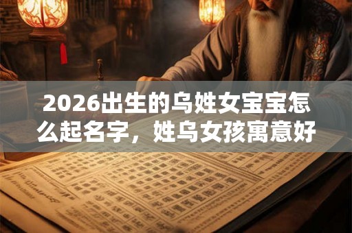 2026出生的乌姓女宝宝怎么起名字，姓乌女孩寓意好的名字