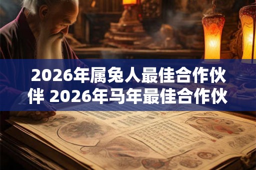2026年属兔人最佳合作伙伴 2026年马年最佳合作伙伴是谁