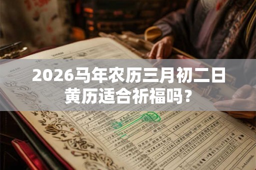 2026马年农历三月初二日黄历适合祈福吗？