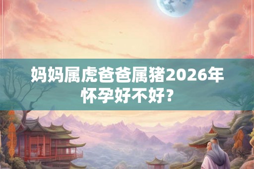 妈妈属虎爸爸属猪2026年怀孕好不好？