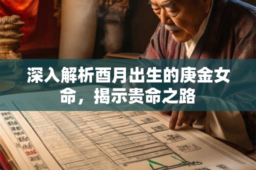 深入解析酉月出生的庚金女命，揭示贵命之路