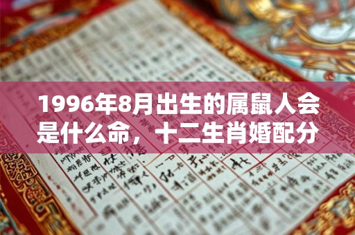 1996年8月出生的属鼠人会是什么命，十二生肖婚配分析！