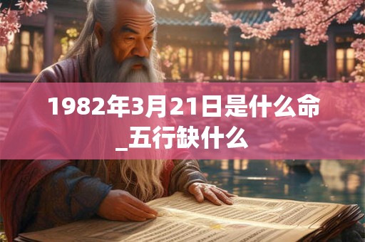 1982年3月21日是什么命_五行缺什么