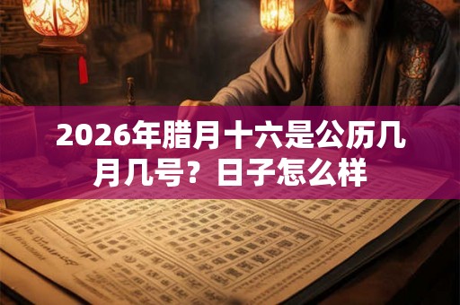 2026年腊月十六是公历几月几号?日子怎么样 2026年腊月十六是公历几月几号?日子怎么样