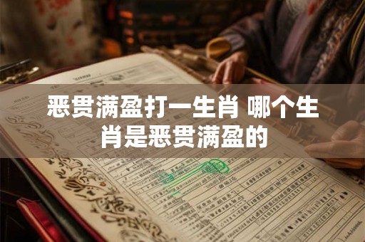 恶贯满盈打一生肖 哪个生肖是恶贯满盈的