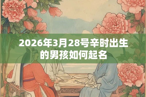 2026年3月28号辛时出生的男孩如何起名