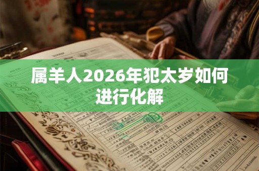 属羊人2026年犯太岁如何进行化解