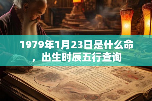 1979年1月23日是什么命，出生时辰五行查询