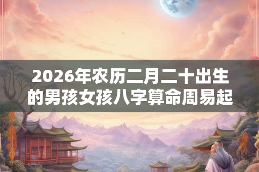 2026年农历二月二十出生的男孩女孩八字算命周易起名