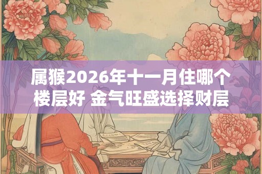 属猴2026年十一月住哪个楼层好 金气旺盛选择财层