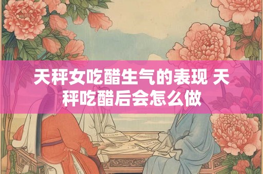天秤女吃醋生气的表现 天秤吃醋后会怎么做 天秤女吃醋生气的表现 天秤吃醋后会怎么做