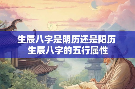生辰八字是阴历还是阳历 生辰八字的五行属性 生辰八字是阴历还是阳历 生辰八字的五行属性