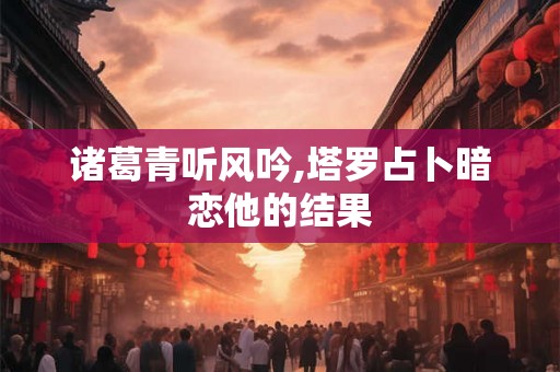 诸葛青听风吟,塔罗占卜暗恋他的结果