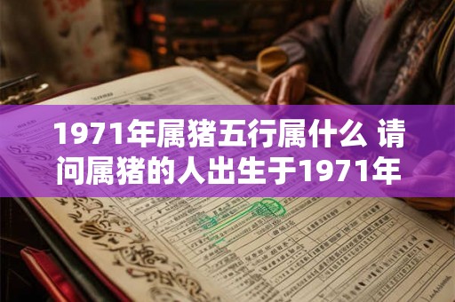 1971年属猪五行属什么 请问属猪的人出生于1971年他们的五行属于什么