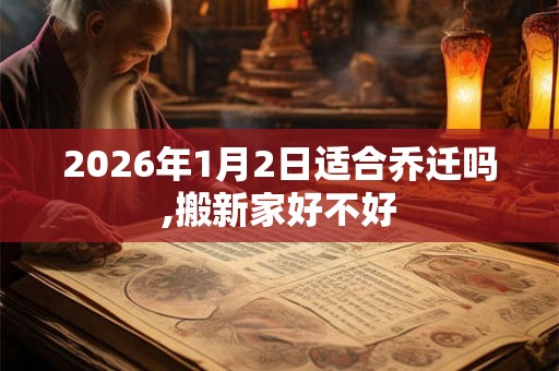 2026年1月2日适合乔迁吗,搬新家好不好