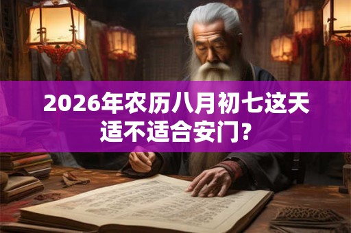 2026年农历八月初七这天适不适合安门? 2026年农历八月初七这天适不适合安门?
