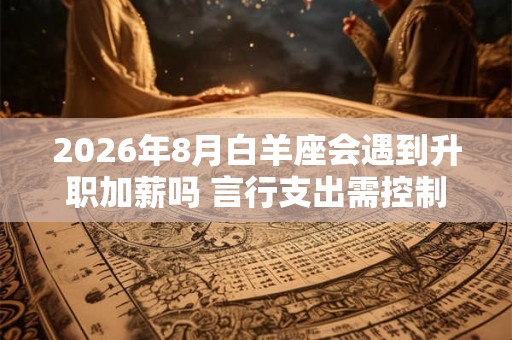 2026年8月白羊座会遇到升职加薪吗 言行支出需控制