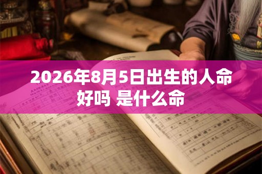 2026年8月5日出生的人命好吗 是什么命