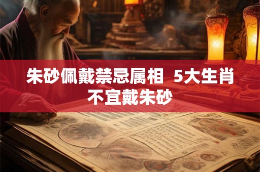 朱砂佩戴禁忌属相  5大生肖不宜戴朱砂