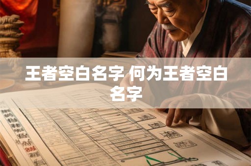 王者空白名字 何为王者空白名字
